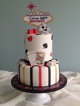 Las Vegas poker Cake